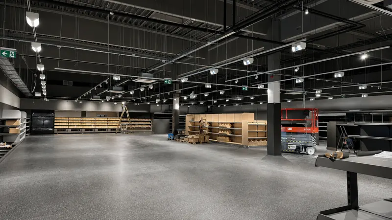 Kereskedelmi belső tér generálkivitelezése